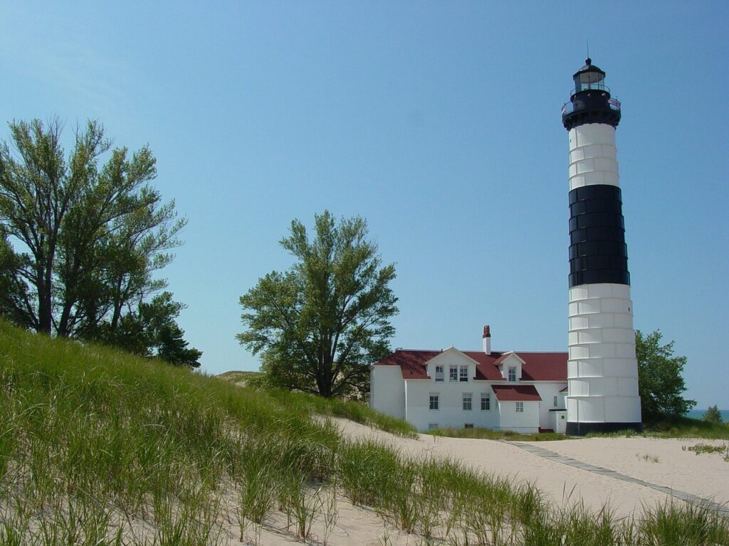 big sable lighthouse, lake michigan, lighthouse