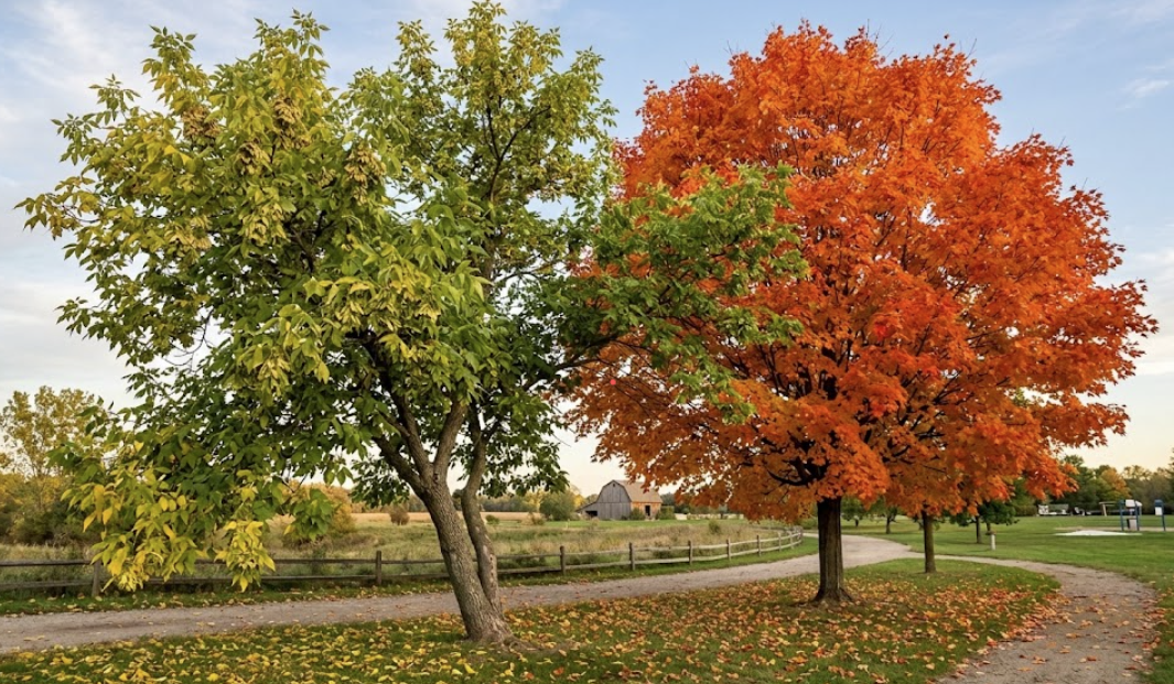 Boxelder and maple trees food source Michigan